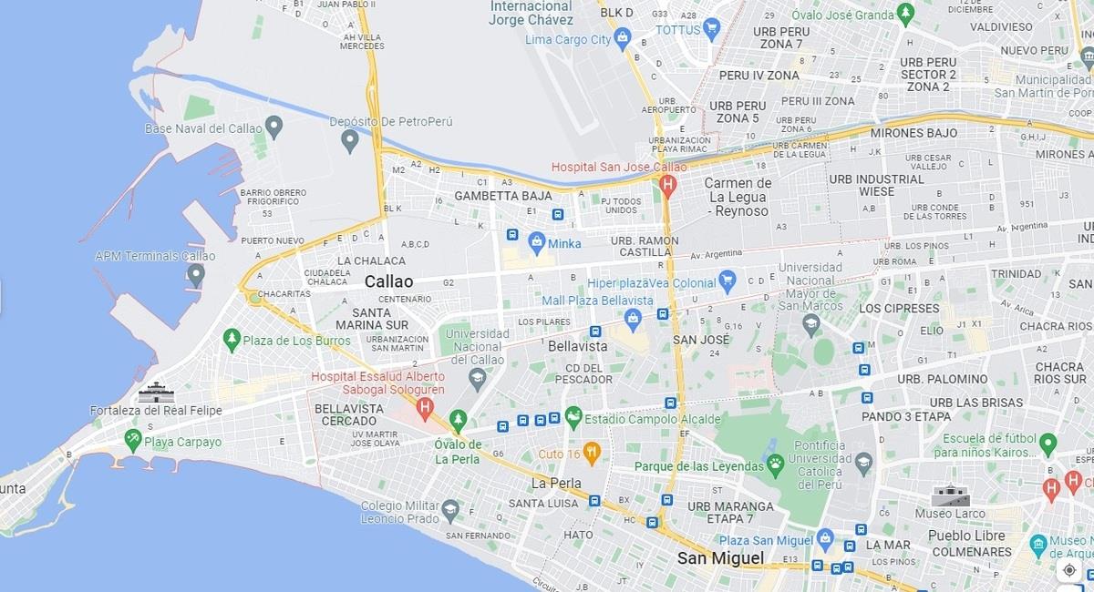 Callao. Foto: Google Maps