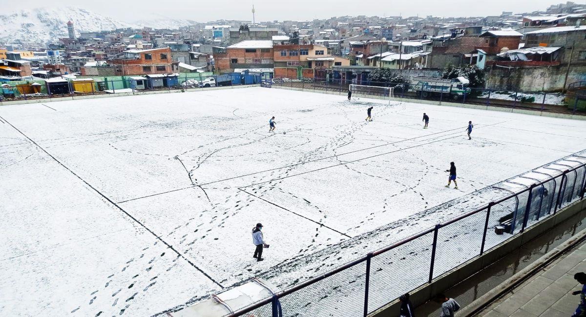 Cancha de Yanacancha en duelo de la Copa Perú. Foto: Facebook Fútbol Región Pasco