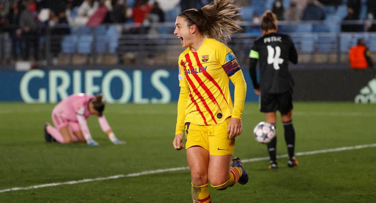 Alexia Putellas marcó un 'doblete' para Barcelona. Foto: EFE