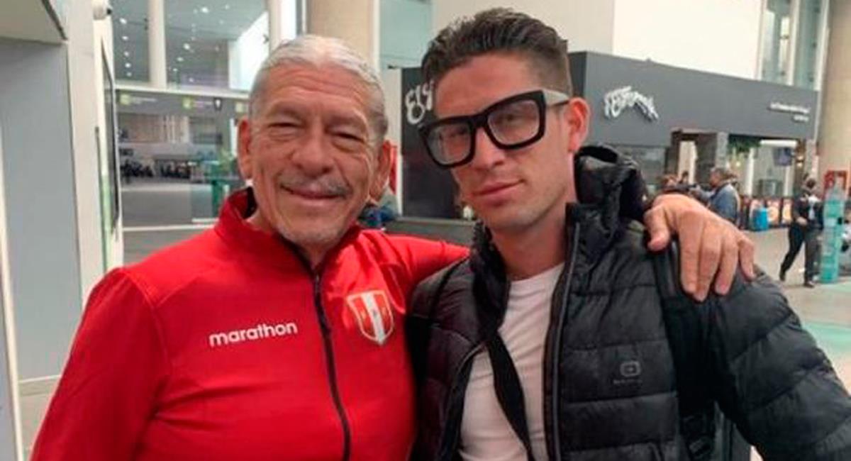Santiago Ormeño junto a su padre. Foto: Instagram