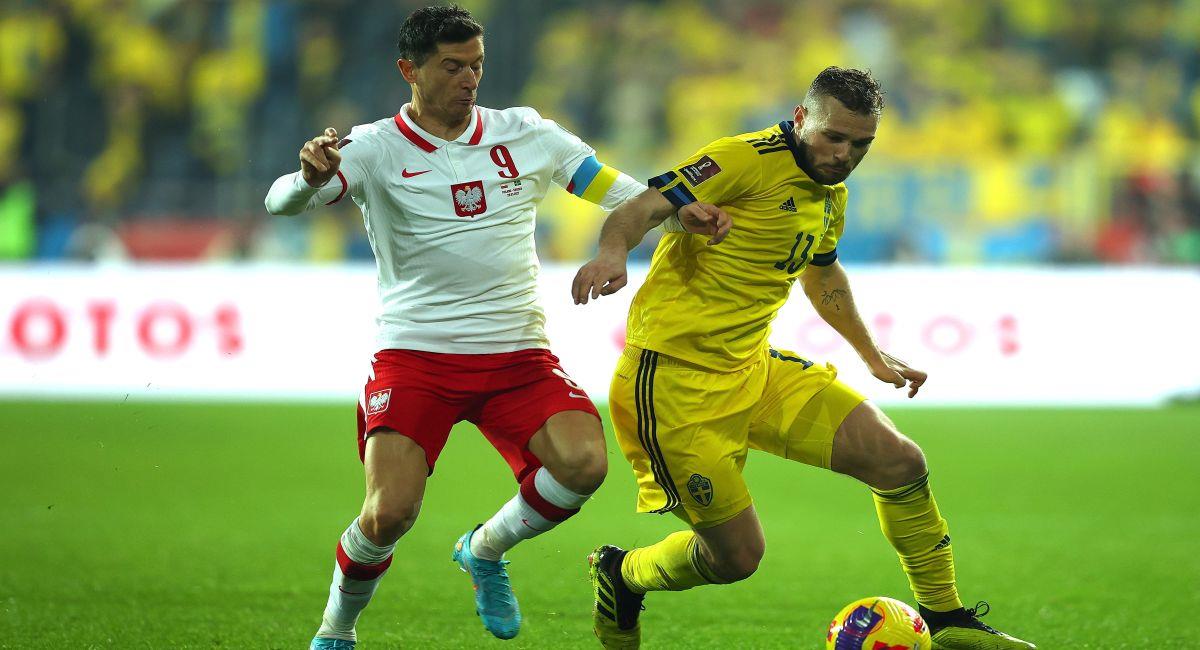 Polonia venció a Suecia y ya está en Qatar 2022. Foto: EFE