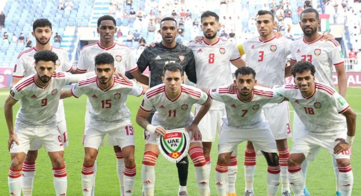 Selección de Emiratos Árabes. Foto: Twitter Selección de Emiratos Árabes
