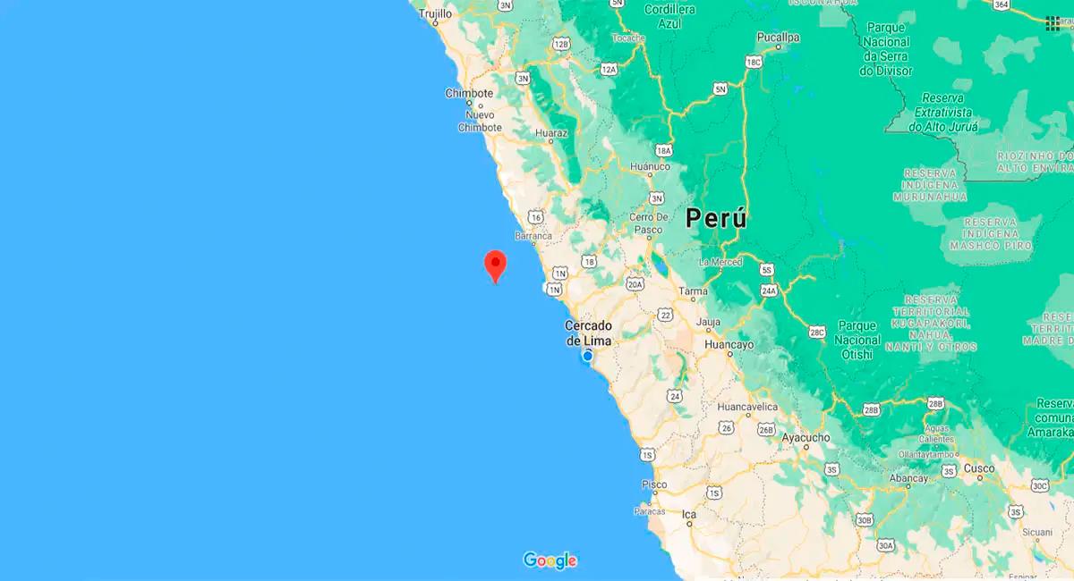 Temblor de 5-2 sacudió Lima este miércoles 30 de marzo. Foto: Google Maps