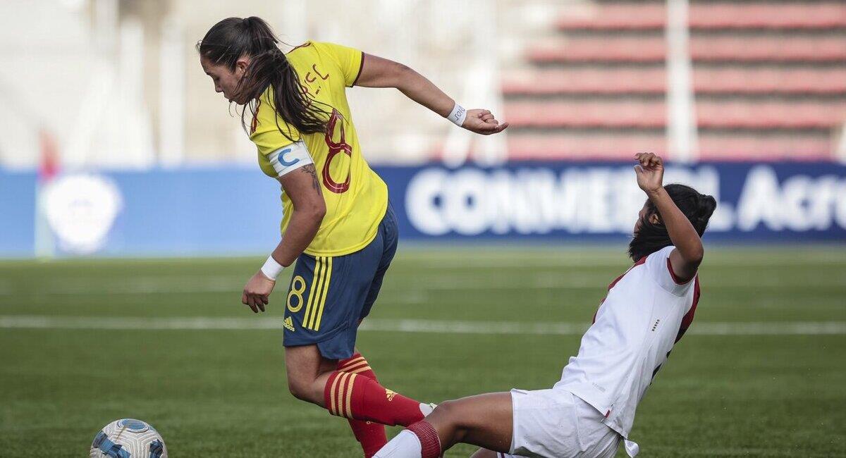 Colombia goleó a Perú. Foto: @CONMEBOL