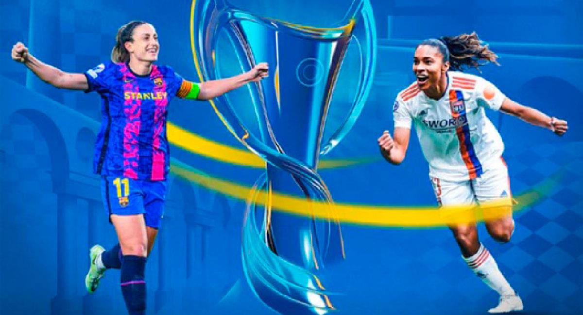 Barcelona y Lyon jugarán final de Champions Femenina 2022. Foto: Twitter @UWCL