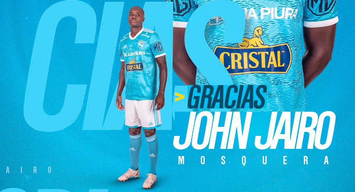 John Jairo Mosquera no seguirá en Sporting Cristal. Foto: Twitter @ClubSCristal