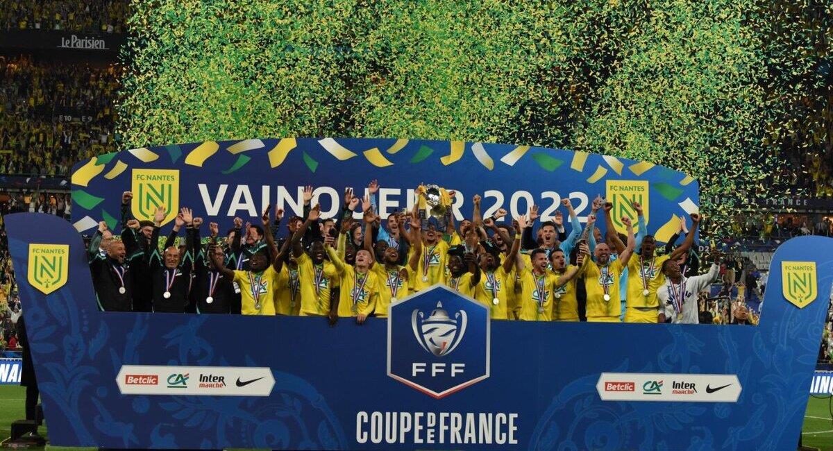 Nantes ganó la Copa de Francia. Foto: @FCNantes
