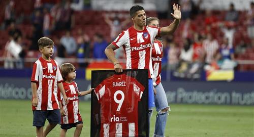 Luis Suárez se despidió del Atlético de Madrid