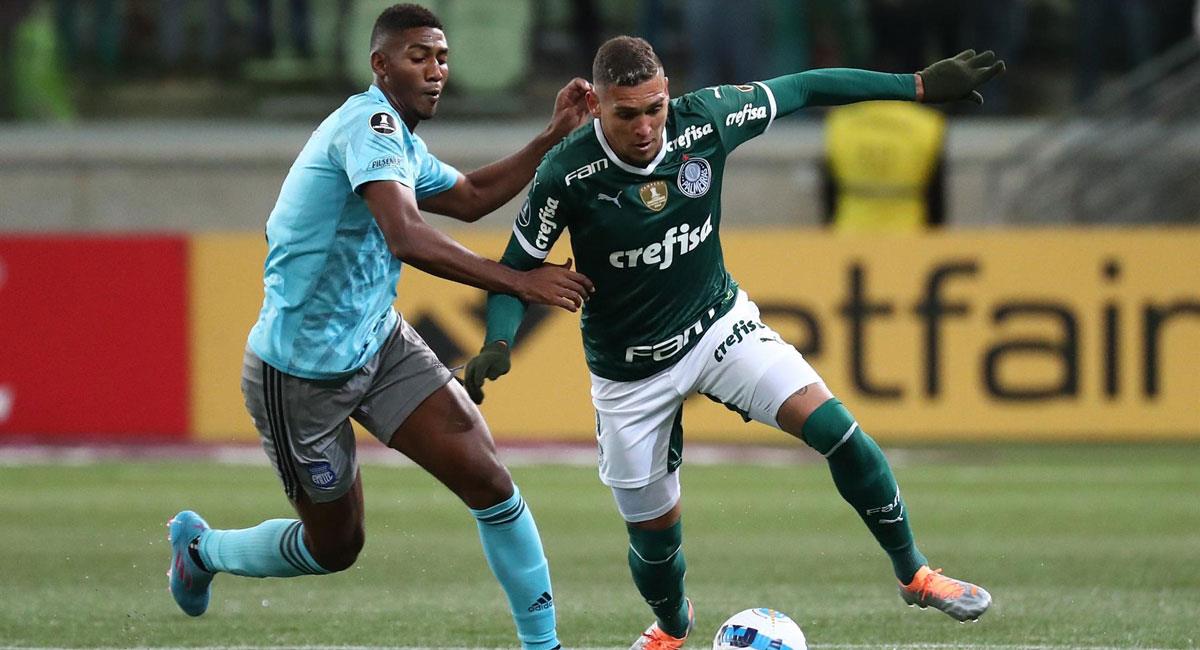 Palmeiras se impuso a Emelec por la Libertadores. Foto: EFE