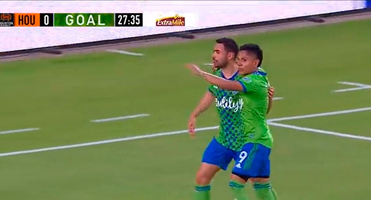 Raúl Ruidíaz marcó el 1-0 sobre los 28 minutos. Foto: Twitter @SoundersFC