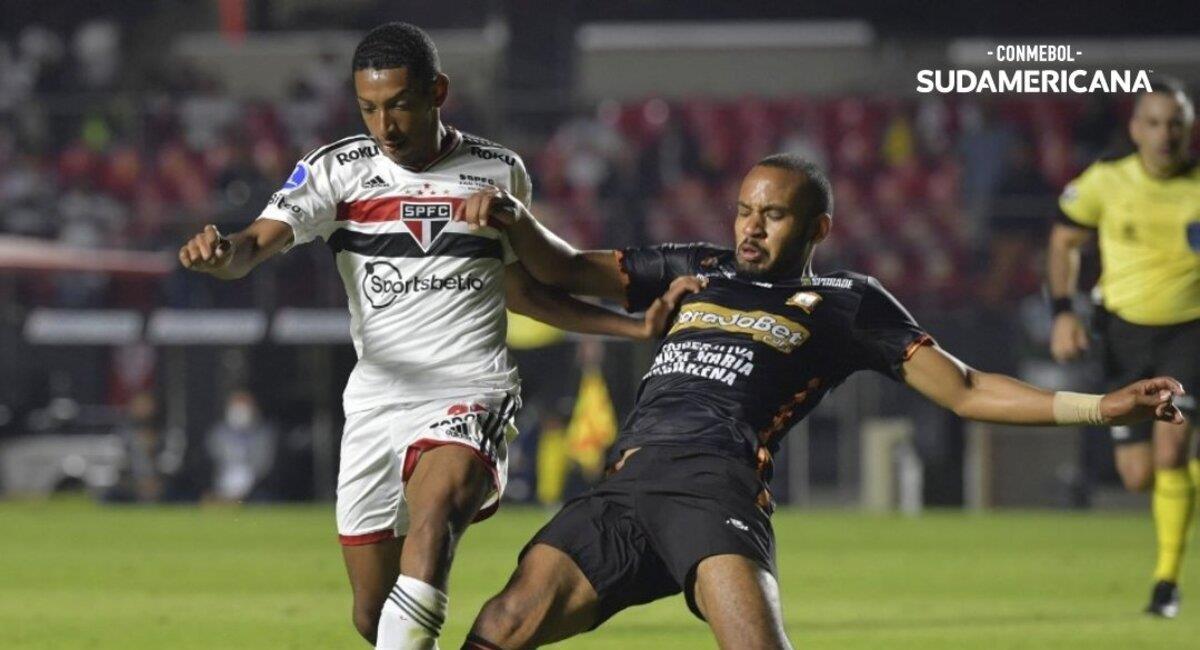 Ayacucho FC cayó en el Morumbi. Foto: @SudamericanaBR