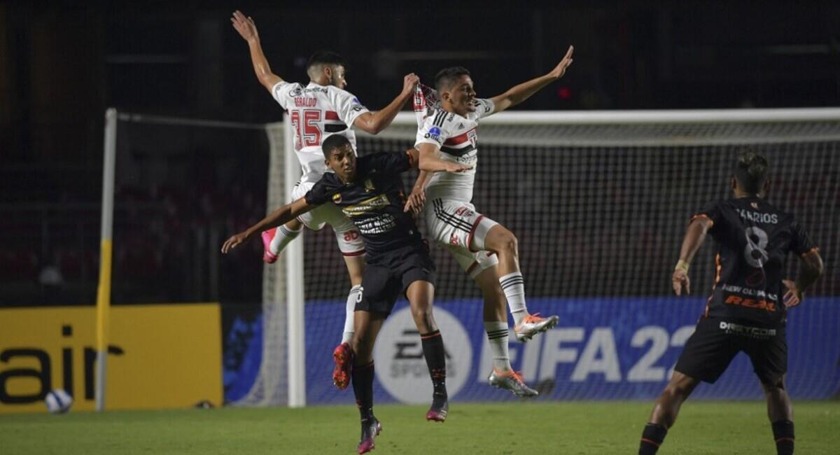 Ayacucho cayó ante Sao Paulo. Foto: @SudamericanaBR