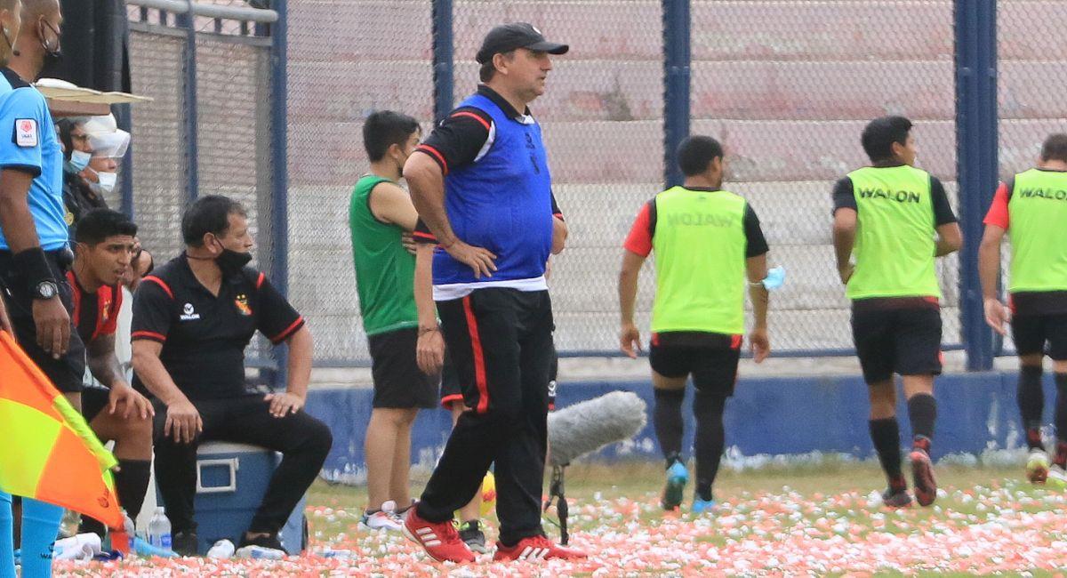 Néstor Lorenzo, entrenador de Melgar. Foto: FPF