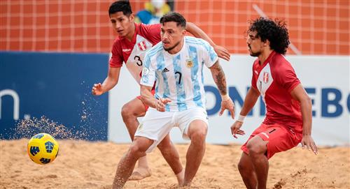 Perú goleó a Argentina y acabó 5to en la Copa América de Fútbol Playa