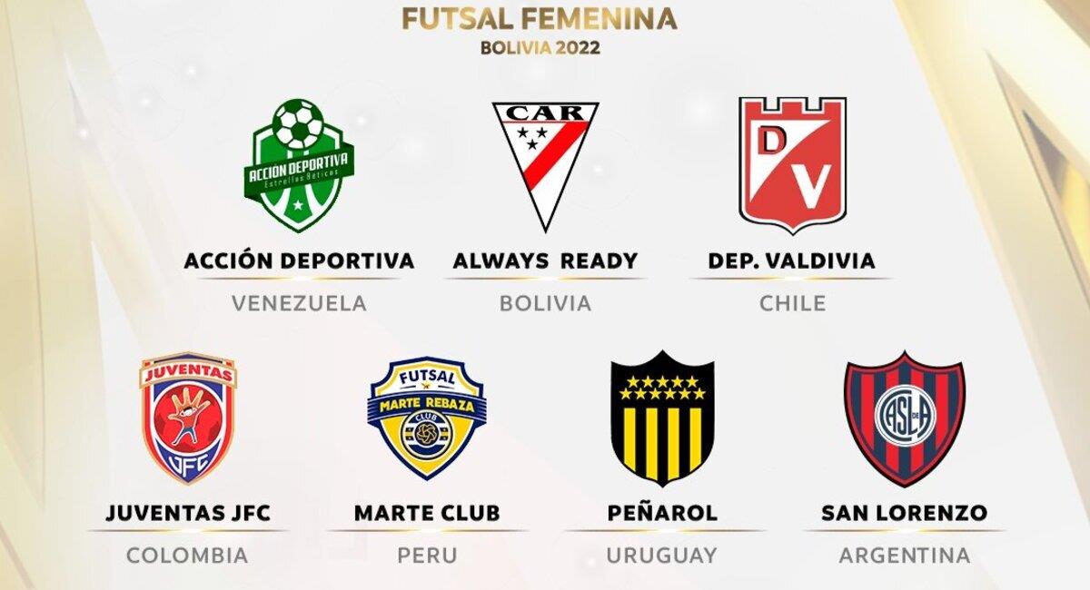 Copa Libertadores de Futsal Femenino 2022. Foto: @LibertadoresFS