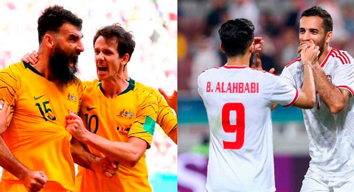 Australia y EAU buscan el pase al repechaje mundialista. Foto: Composición FútbolPeruano