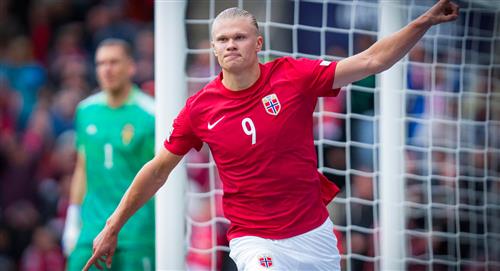 Noruega ganó con goles de Haaland