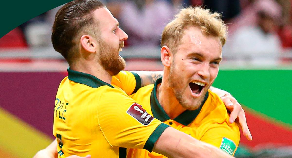 Australia va por la victoria ante Perú este lunes. Foto: Twitter @Socceroos
