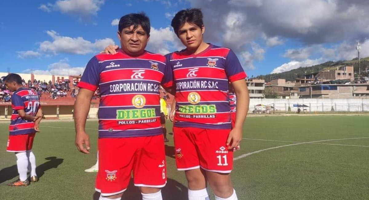 Willian y Zamir Rondo, padre e hijo, respectivamente. Foto: Facebook Vamos por el Gol Huamachuco