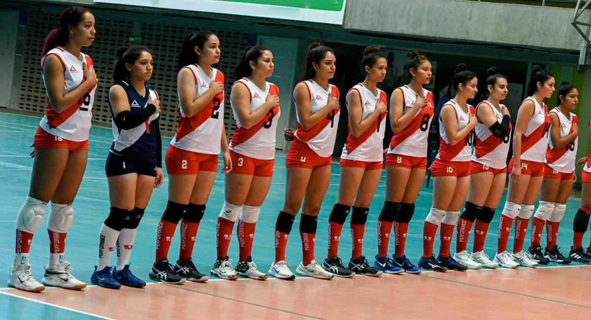 Equipo peruano de vóley. Foto: Twitter FPV