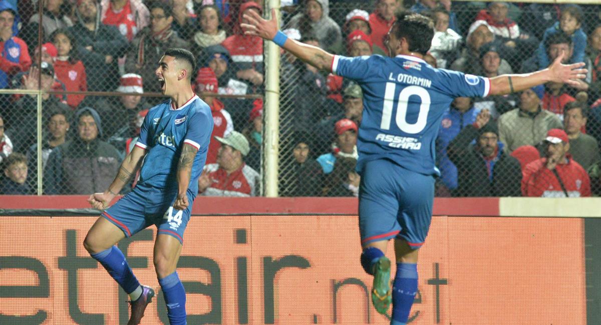 Nacional celebra su pase a cuartos de la Copa Sudamericana. Foto: EFE
