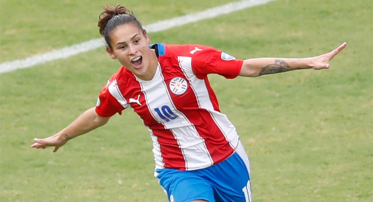 Jessica Martínez marcó el 2-0 para Paraguay. Foto: EFE