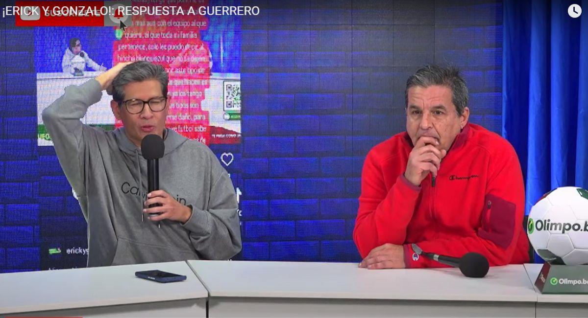 Erick Osores y Gonzalo Núñez respondieron a Paolo Guerrero. Foto: Captura