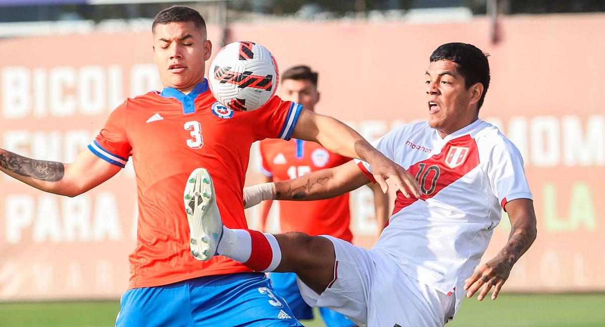 Sub 20 de Perú cayó ante Chile en la Videna. Foto: FPF