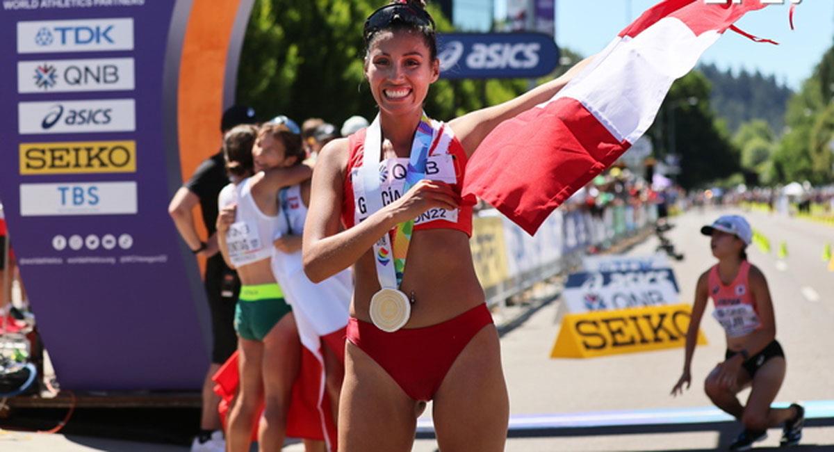 Kimberly García ganó medalla de oro en el Mundial de Atletismo. Foto: EFE