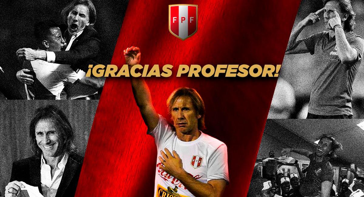 FPF oficializó la salida de Ricardo Gareca. Foto: FPF