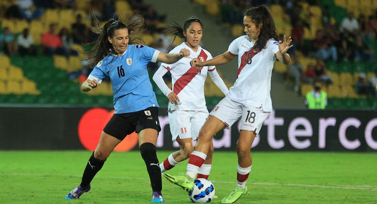 Perú fue goleada por Uruguay en la Copa América Femenina. Foto: FPF