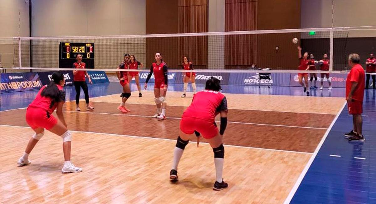 Peru’s under-19 volleyball team fell to Canada on their 2022 Pan American Cup debut