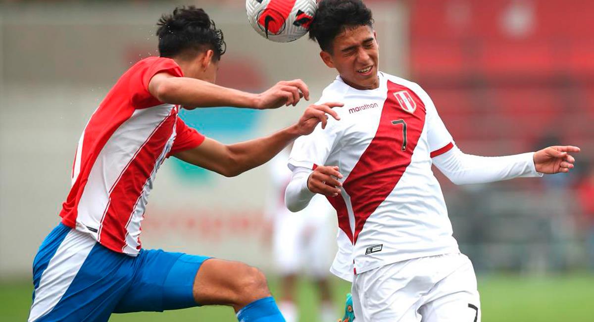 Selección Peruana Sub 17 se vio superada ante Paraguay. Foto: Twitter @SeleccionPeru