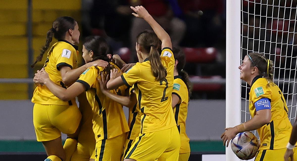 Australia celebró en el inicio del Mundial Femenino. Foto: Twitter @FootballAUS