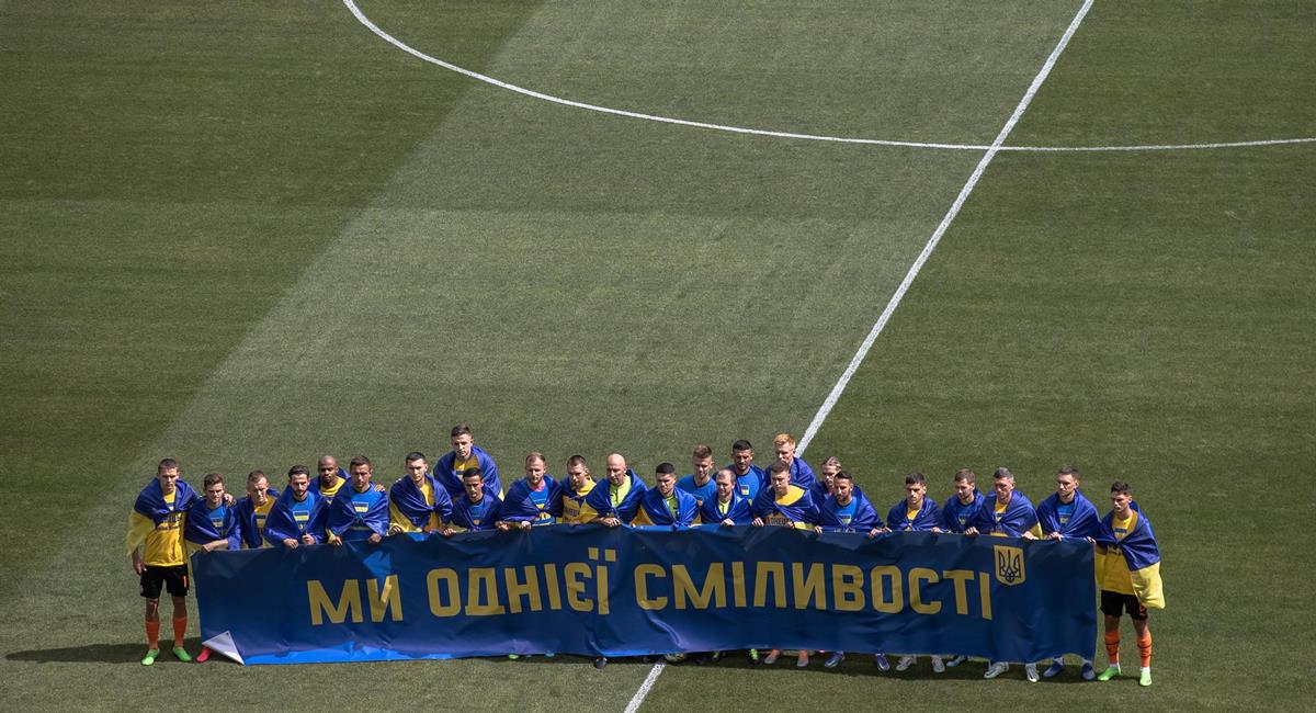 Shakhtar Donetsk abrió la jornada en la Liga de Ucrania, sin presencia de público. Foto: EFE