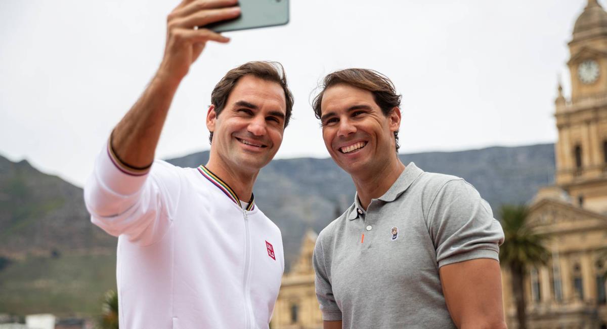 Roger Federer y Rafael Nadal. Foto: EFE
