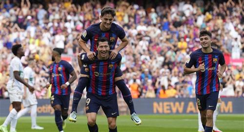 Barcelona goleó a Elche en el Spotify Camp Nou