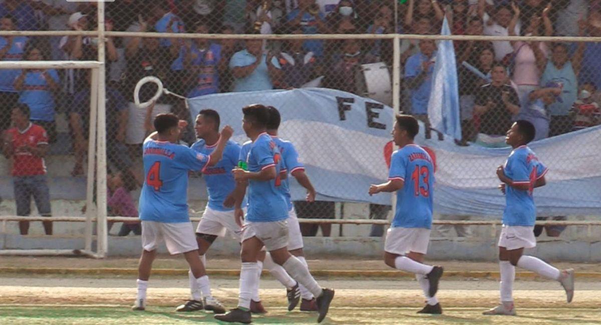 Deportivo Ferrocarril celebrando en la Copa Perú. Foto: Captura: Fútbol en Línea