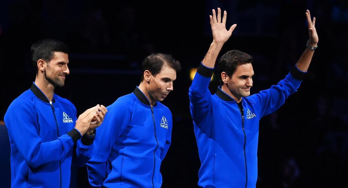Djokovic, Nadal y Federer. Foto: EFE