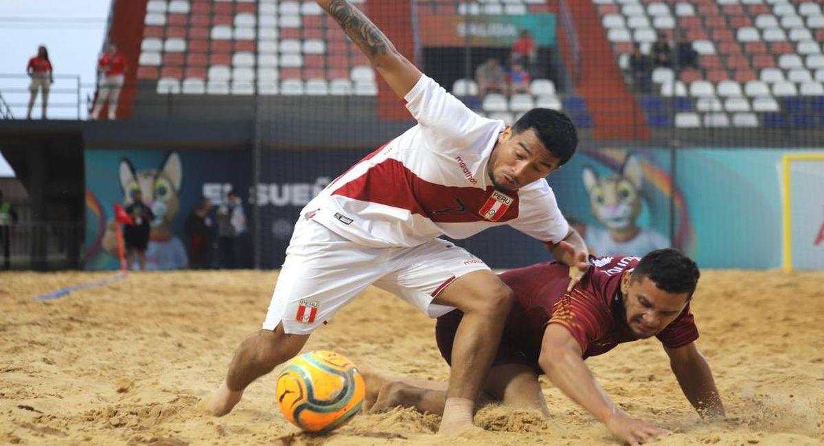 Selección Peruana de fútbol playa en los Odesur. Foto: Twitter Selección Peruana