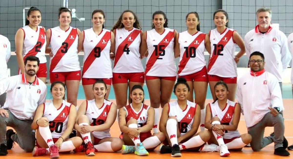 Equipo peruano de vóley femenino. Foto: FPV