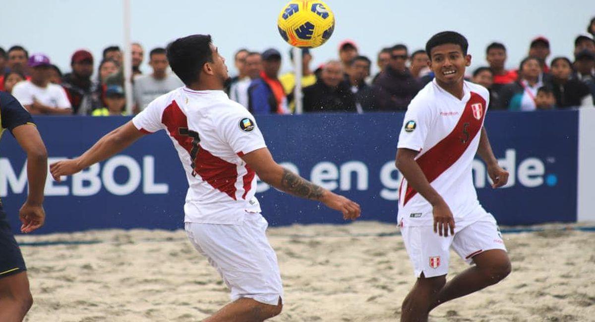 La Sub 20 de Perú no sabe de victorias en la Liga Sudamericana de Fútbol Playa. Foto: Facebook Selección Peruana