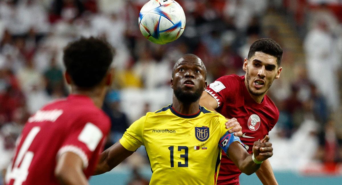 Enner Valencia anotó los dos goles de Ecuador sobre Qatar. Foto: EFE