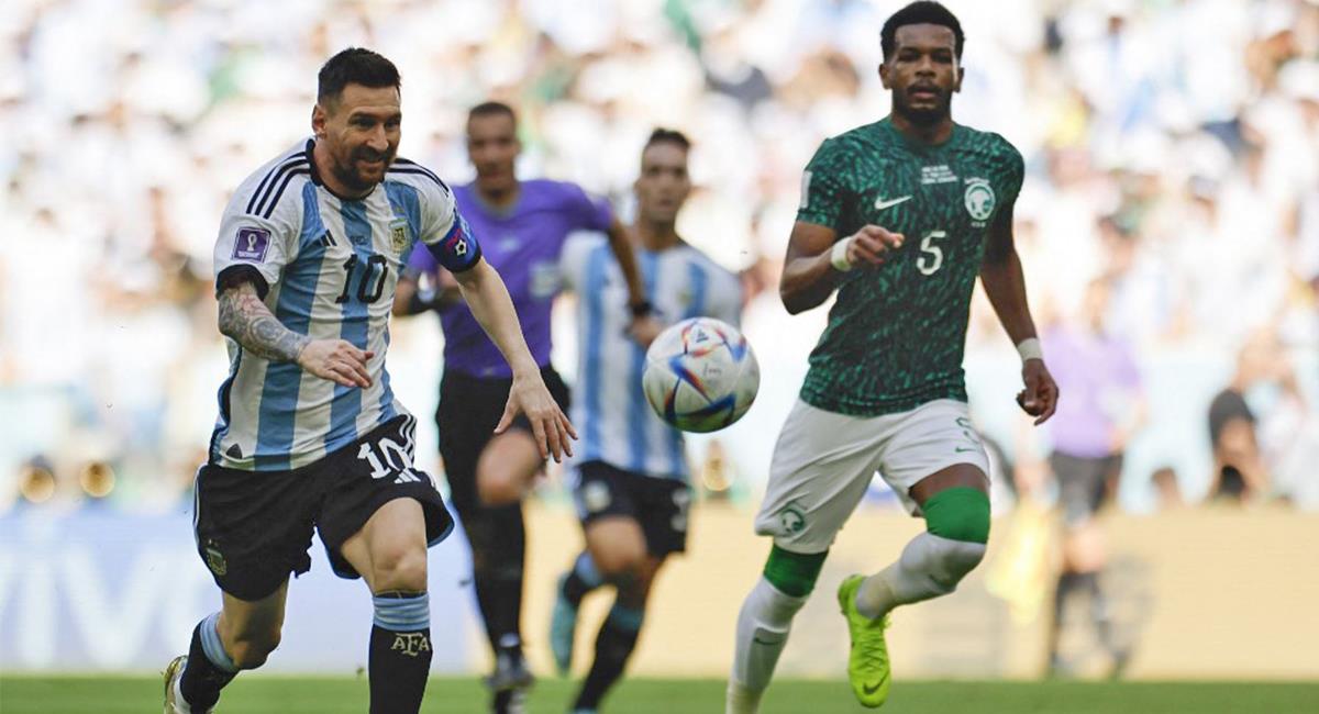 Arabia Saudí venció 2-1 al vigente campeón de América, Argentina en su debut en el Mundial Qatar 2022. Foto: Andina