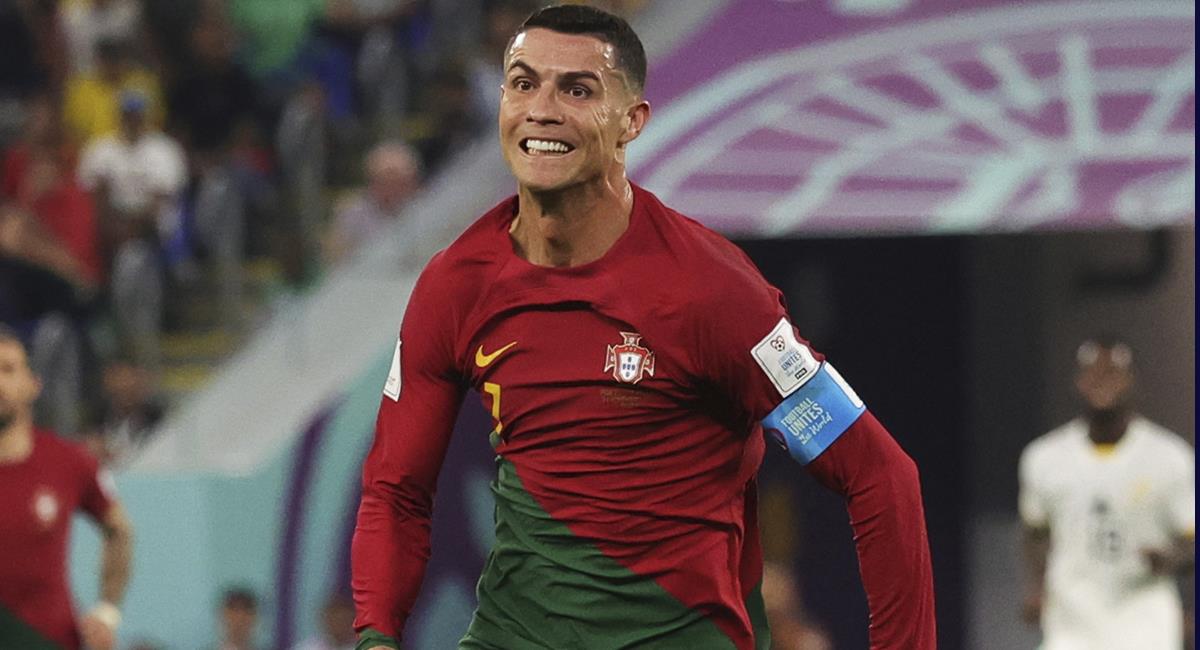 La sonrisa de un ganador. Cristiano Ronaldo luego de convertir su octavo gol en Copas del Mundo. Foto: EFE