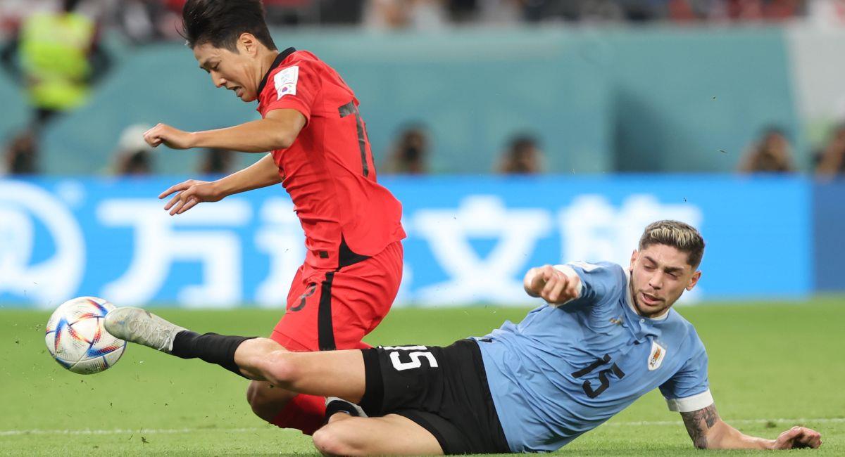 Uruguay empató con Corea del Sur en Qatar 2022. Foto: EFE