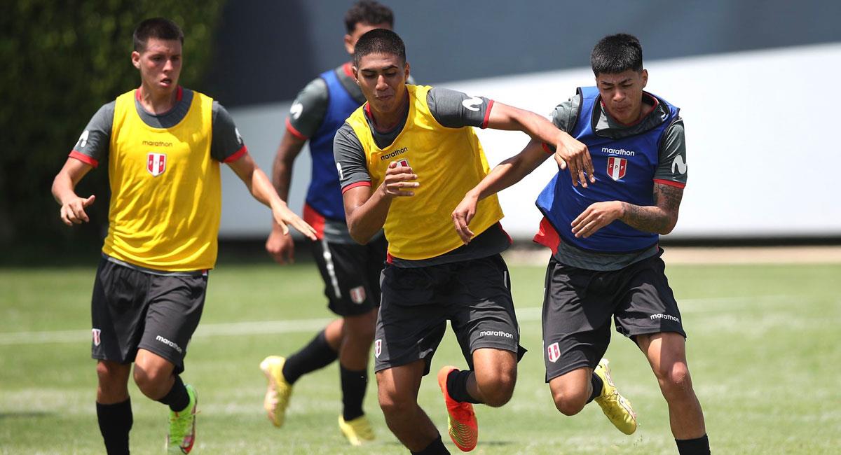 Perú Sub 20 sigue entrenándose en la Videna. Foto: FPF
