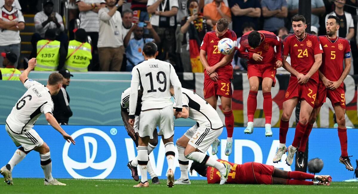 Alemania rescata un empate ante España. Foto: EFE