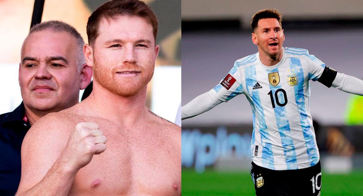 Canelo se disculpó con Messi y Argentina. Foto: Composición FútbolPeruano