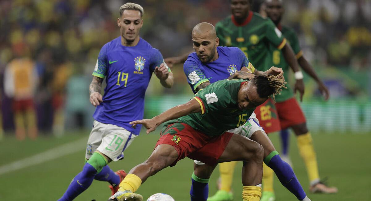 Brasil cayó ante Camerún. Foto: EFE